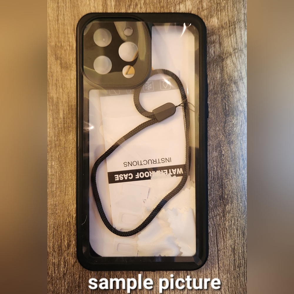 IPhone 13 PRO Waterproof Case with Lanyard *White*
